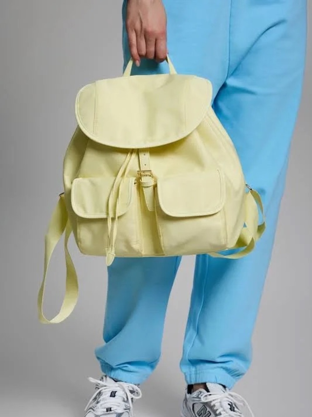 Butter Yellow Women's Drawstring Backpack - Picture 1 of 8